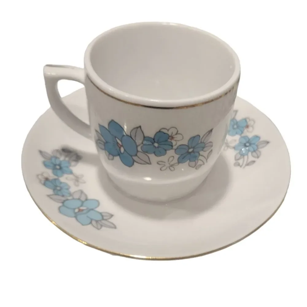Expresso floral cup and saucer